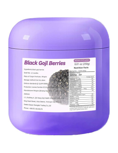 Bayas de Goji Negras Secas MIHUNTANG 250g - Té Natural