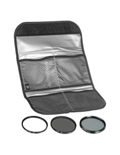 Juego de Filtros Digitales Hoya 37mm UV Circular ND8 con Funda