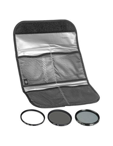 Juego de Filtros Digitales Hoya 37mm UV Circular ND8 con Funda