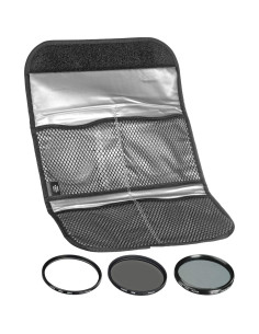 Juego de Filtros Digitales Hoya 37mm UV Circular ND8 con Funda 2