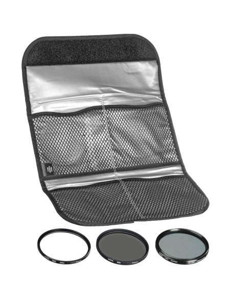 Juego de Filtros Digitales Hoya 37mm UV Circular ND8 con Funda