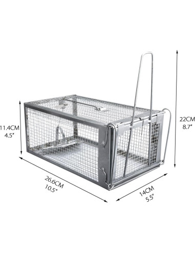Trampas Humanas para Ardillas Gingbau 2 Unidades 26.7x14x11.4 cm