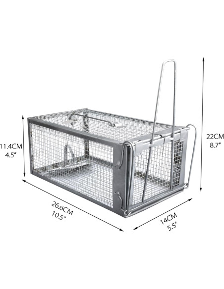Trampas Humanas para Ardillas Gingbau 2 Unidades 26.7x14x11.4 cm
