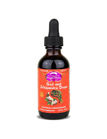 Gotas de Baya de Goji y Schizandra Dragon Herbs 60 mL