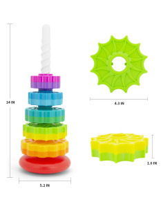 Juguete de Apilamiento Giratorio BYFWH 35.6 cm para Bebés 2