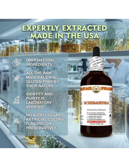 Tintura de Schisandra 59.15 ml Hawaii Pharm - Extracto Natural