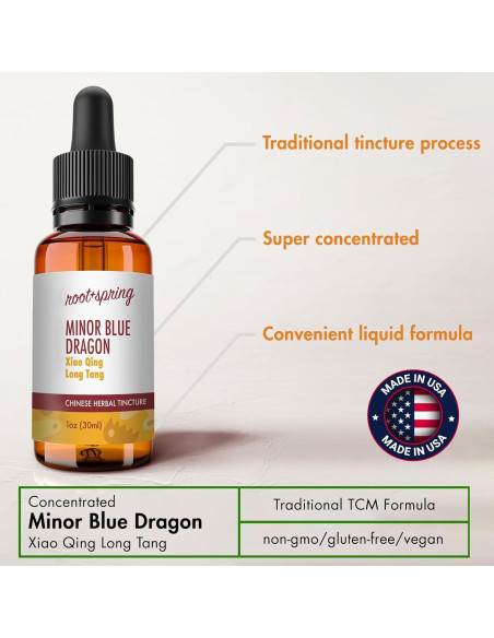 Tintura Herbal Dragón Azul Menor 30 ml - root + spring - Paquete de 2