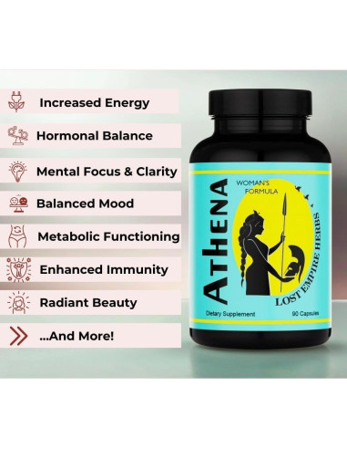 Fórmula Herbal Athena para Mujeres | Lost Empire Herbs | 90 Cápsulas
