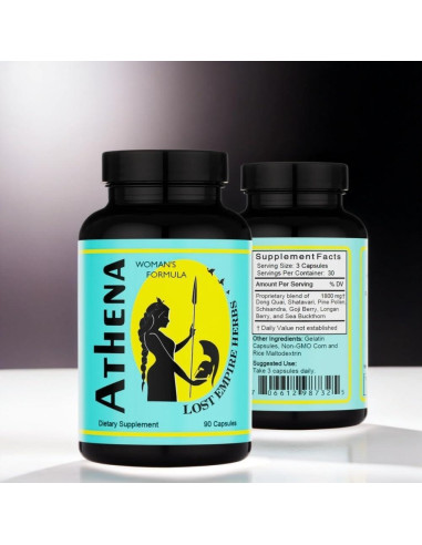 Fórmula Herbal Athena para Mujeres | Lost Empire Herbs | 90 Cápsulas