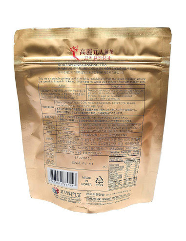 Té de Ginseng Coreano LENITH 60g (20 Bolsitas de 3g)
