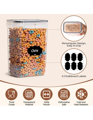 Set de 3 Contenedores de Almacenamiento ComSaf 4.2L Herméticos