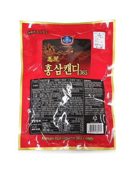 Dulce de Ginseng Rojo Coreano LENITH 200g - Golosina Herbal