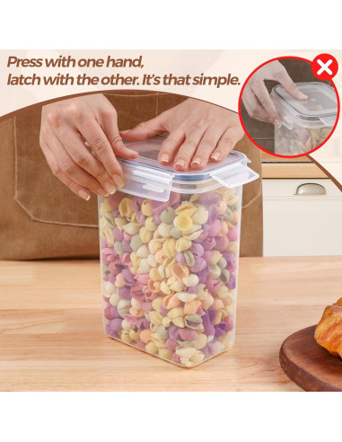 Set de 3 Contenedores de Almacenamiento ComSaf 4.2L Herméticos