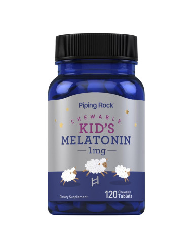 Melatonina Piping Rock para Niños 1mg 120 Tabletas Masticables