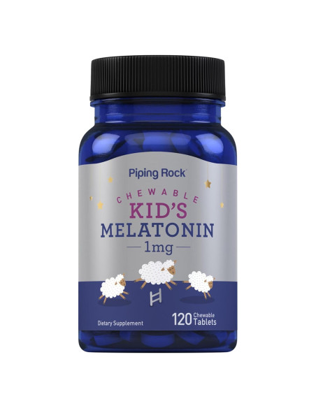 Melatonina Piping Rock para Niños 1mg 120 Tabletas Masticables