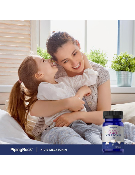 Melatonina Piping Rock para Niños 1mg 120 Tabletas Masticables