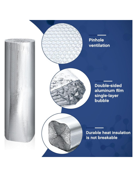 Cubierta Aislante Térmica Ireer 1.22x30.48m 3mm para Puertas