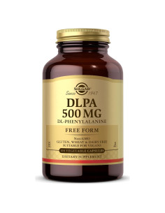Solgar DLPA 500 mg - 100 Cápsulas Vegetales - Vegano, Sin Gluten