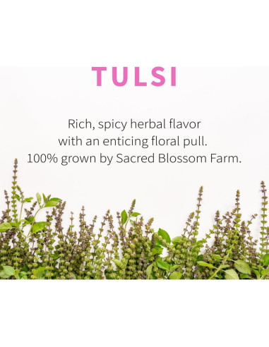 Té de Tulsi Orgánico 145 g - Sacred Blossom Farm - Albahaca Sagrada