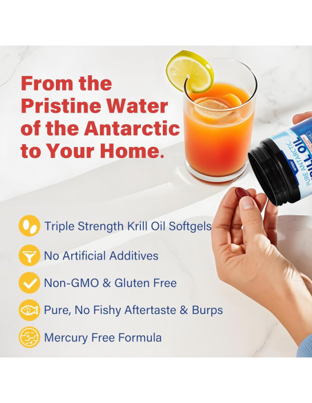Aceite de Kril Antártico 1200 mg NEVISS - 120 Cápsulas Blandas