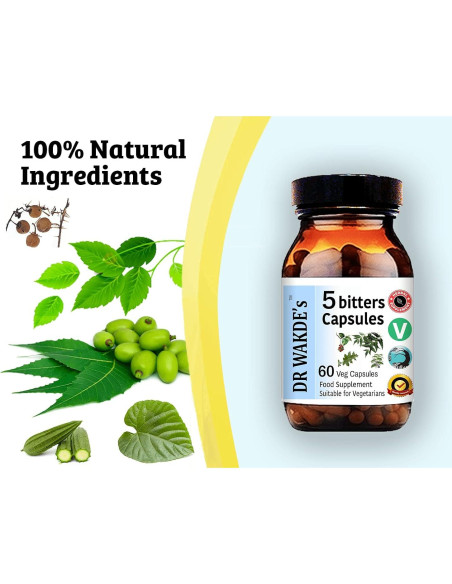 Cápsulas Amargas DR WAKDE 60 Veganas Desintoxicación Ayurveda