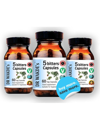 Cápsulas Amargas DR WAKDE 60 Veganas Desintoxicación Ayurveda