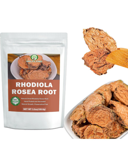 Raíz de Rhodiola Rosea Secada Natural para Té - 99.22 g