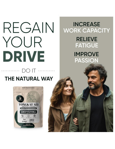 Tongkat Ali en Polvo Eurycoma Longifolia 142g - 200:1 Extracto