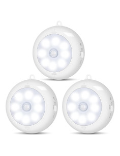 Sensor de Movimiento Luz LED Reoshine 6000K 3 Paquete