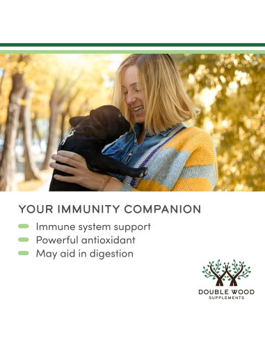 Suplemento Hongo Cola de Pavo 120 Cápsulas Double Wood