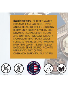 Gabinete Dorado Jin GUI Shen Qi Tang 30 ml - Suplemento Herbal 2