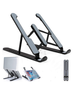 Soporte de Laptop Plegable pidien Ajustable 6 Niveles Negro
