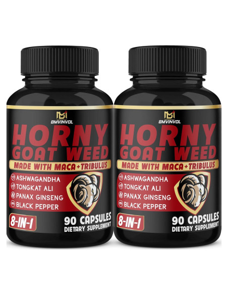 Cápsulas de Hierba de Cabra Apasionada BMVINVOL - 180 Unidades