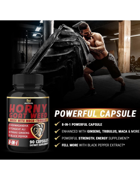 Cápsulas de Hierba de Cabra Apasionada BMVINVOL - 180 Unidades