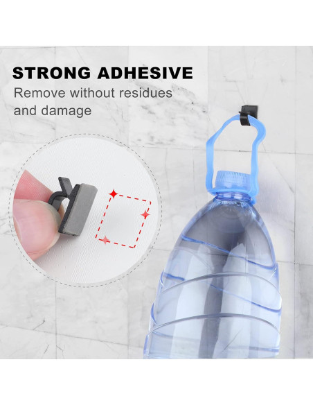 100 Clips Adhesivos para Cables TidyHelper - Pequeños y Grandes