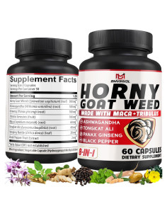 Cápsulas Veganas de Hierba de Cabra Caliente BMVINVOL - 60 Unidades