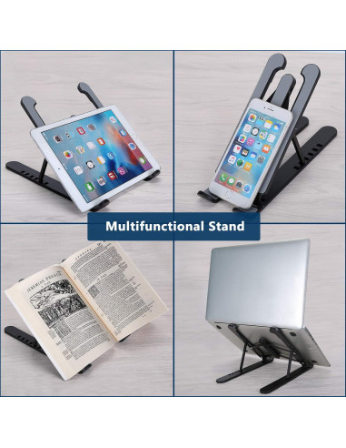 Soporte de Laptop Plegable pidien Ajustable 6 Niveles Negro