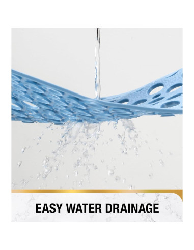 Alfombrilla de Baño Antideslizante HITSLAM 71x38 cm Azul