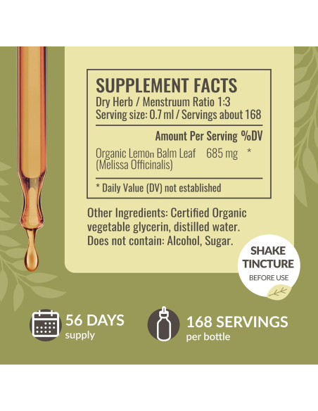 Kit de Gotas Líquidas Herbamama - Tintura Madre Selva y Melisa 118 ml - Vegano y Sin Alcohol