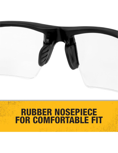 Gafas de Seguridad DEWALT DPG100-1D - Marco Negro - Lente Clara