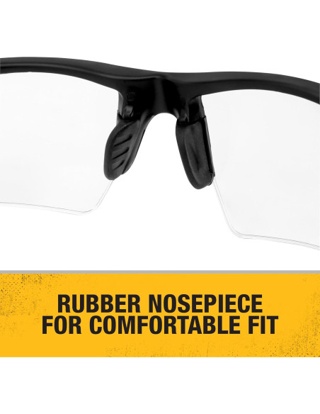Gafas de Seguridad DEWALT DPG100-1D - Marco Negro - Lente Clara