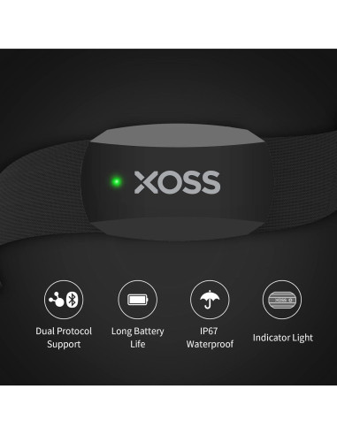 Monitor de Frecuencia Cardíaca XOSS X2 Bluetooth IP67