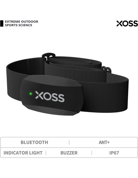Monitor de Frecuencia Cardíaca XOSS X2 Bluetooth IP67