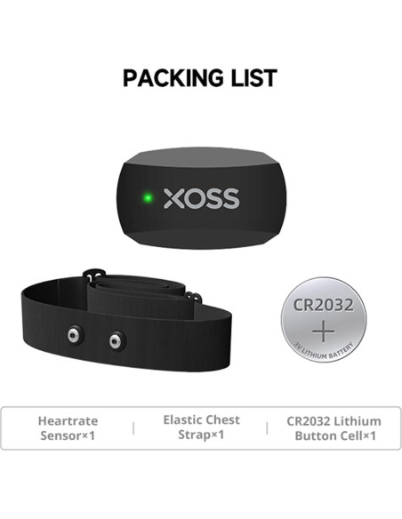 Monitor de Frecuencia Cardíaca XOSS X2 Bluetooth IP67