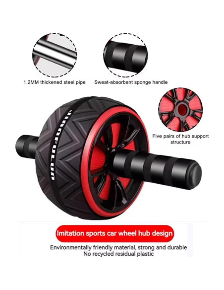 Rueda Abdominal Boinesnaw con Almohadilla para Rodillas 200kg
