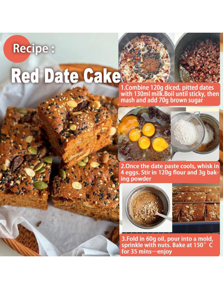 Dátiles Rojos Jujube 500g - Fruta Seca Sin Azúcar Añadido