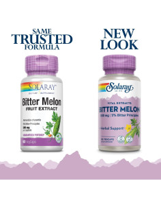 Extracto de Fruta de Melón Amargo Solaray 500mg 60 VegCaps 2