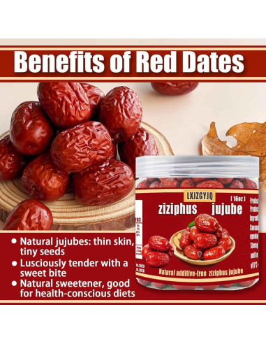 Dátiles Jujube Rojos Sin Azúcar Añadido 250g - Superalimento