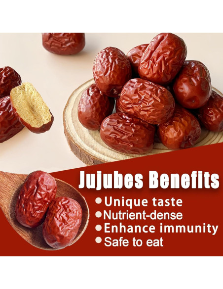 Dátiles Jujube Rojos Sin Azúcar Añadido 250g - Superalimento