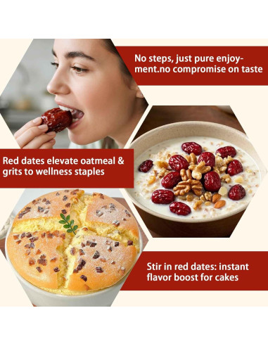 Dátiles Jujube Rojos Sin Azúcar Añadido 250g - Superalimento